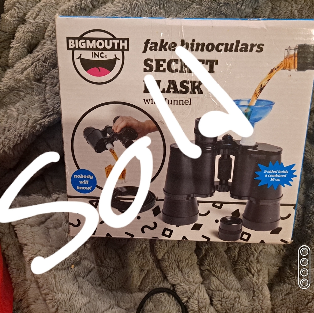 Fake Binoculars Hidden Flask